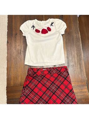 Janie and Jack tee and skirt